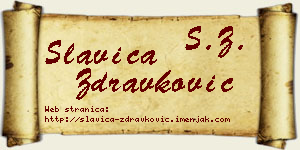 Slavica Zdravković vizit kartica
